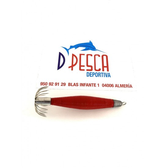 Potera de Calamar Color Rojo